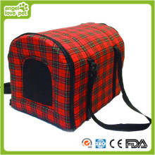 Red und Black Lattice Pet Carrier